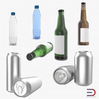 3D model Bottles Collection 3